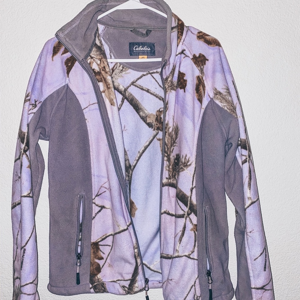 Pink camo fleece